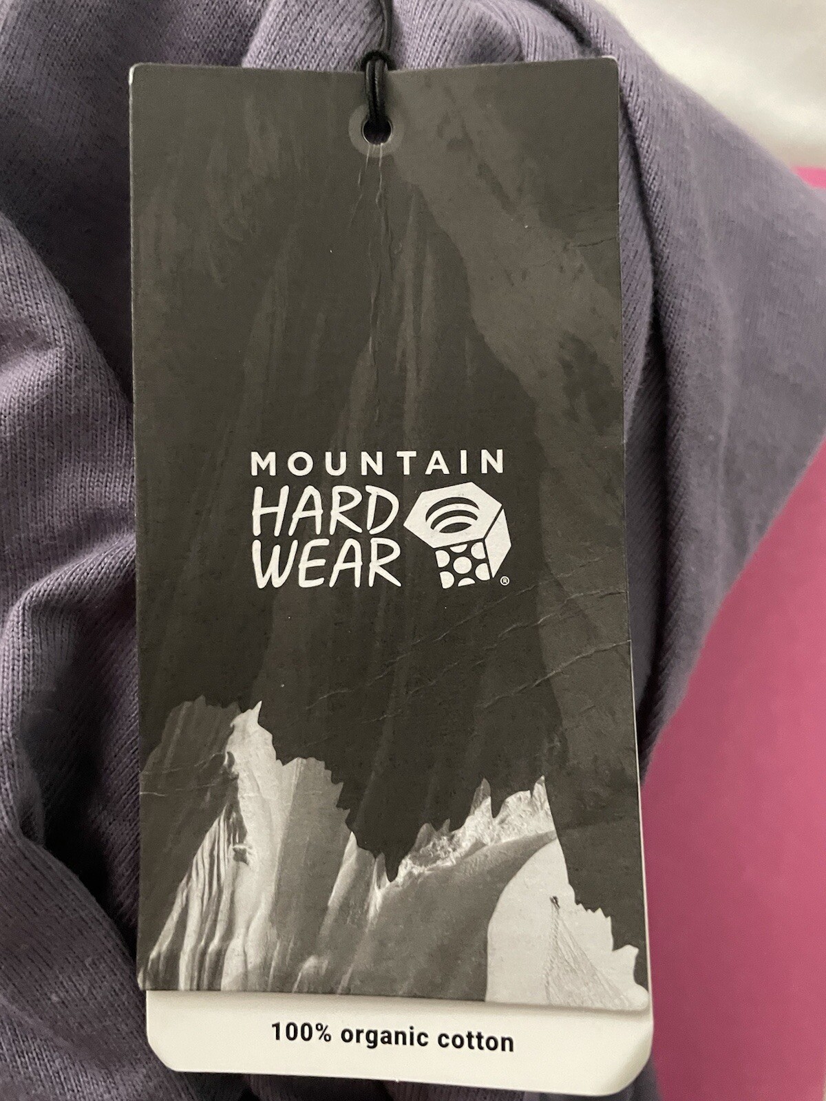 NWT Mountain Hardware T-shirt Base Camp Size Medium Long Sleeve Purple Hiking C1 gallery