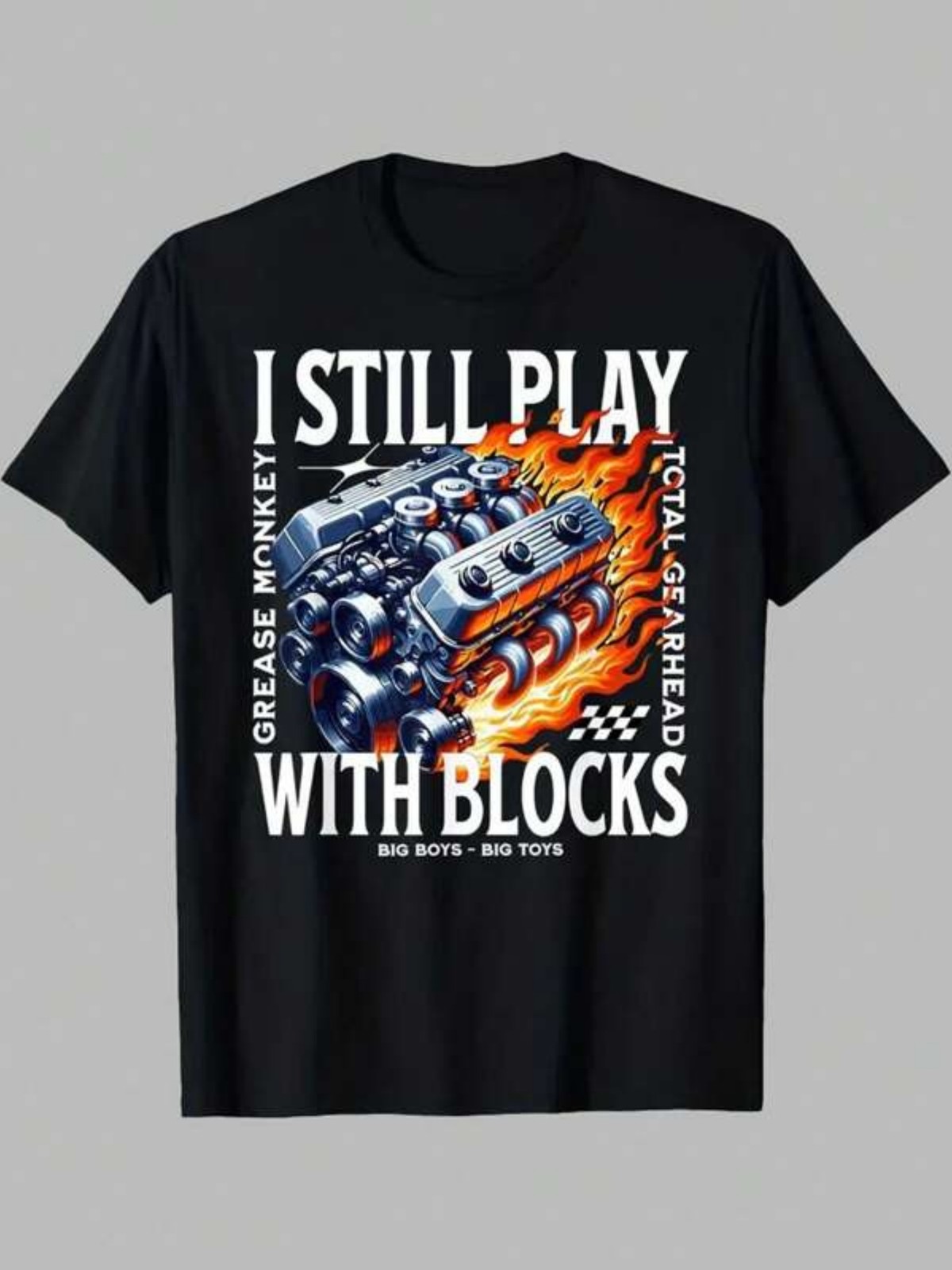 I Continue to Enjoy Playing with Block Car Mechanics, Featuring a V8 Big Block G