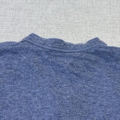 L.L. Bean Two-Layer River Driver Henley Wool Blend Shirt Mens L Blue Long Sleeve