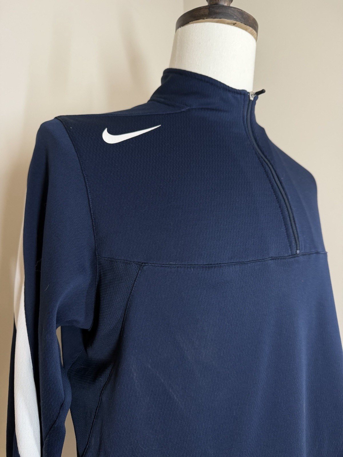 Nike Men’s Tennis Coaches Mock Neck-SZ M-1/4 Zip Blue Challenge Court Jacket gallery