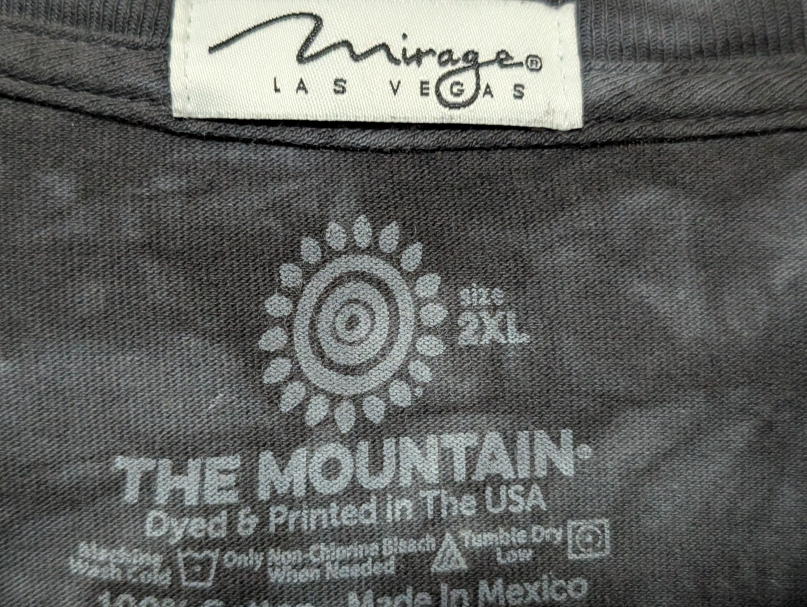 The Mountain Mens T-shirt Black "White Tiger Cosmo" Defect New Logo 2XL #6675 gallery