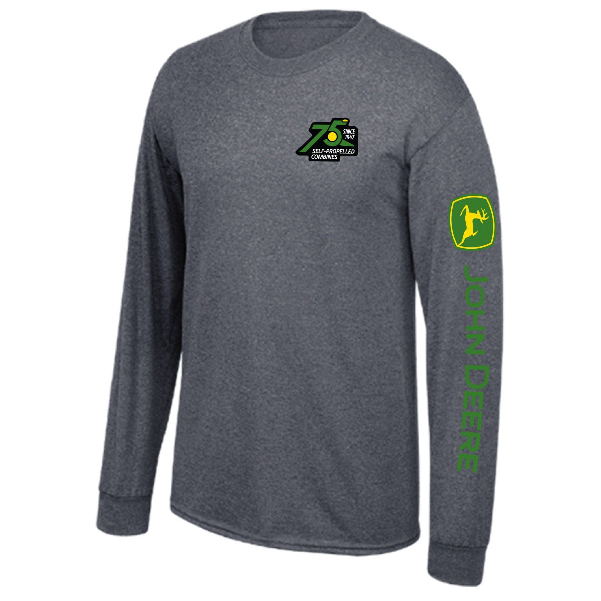 John Deere 2XL 75th Anniversary Edition Gray Long Sleeve Shirt – LP80648