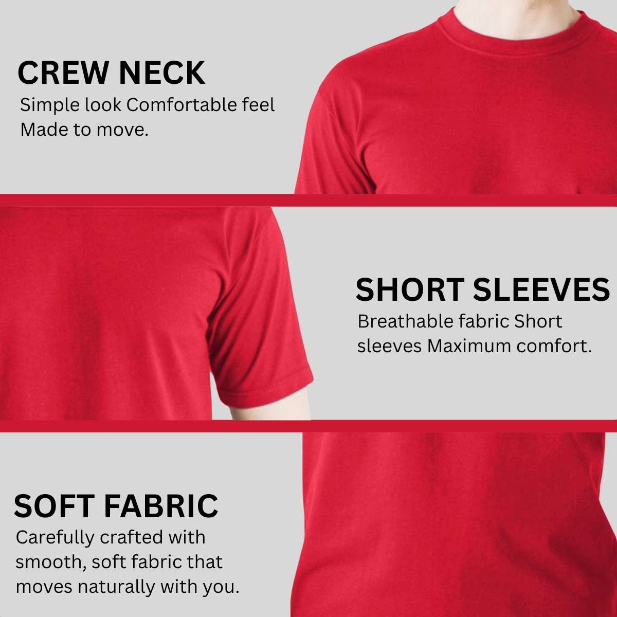 Crew Neck Men's Heavyweight 100% Cotton Short Sleeve T-Shirts gallery