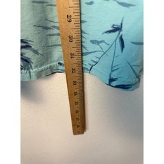 Cotton Connection light blue t-shirt dark blue maritime tropical graphic XL