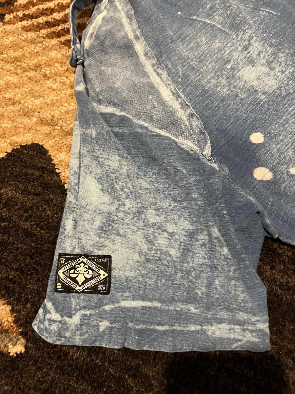 🟦🟦🟦 VINTAGE AFFLICTION T SHIRT XL MADE IN THE USA READ DESCRIPTION gallery