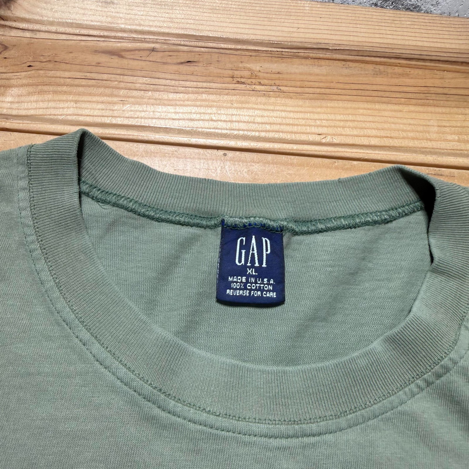 Vintage 90s GAP Kenya Safari Travel Stamp Map Nature Graphic T-Shirt USA - XL gallery