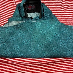 Blue and black long sleeve button up shirt MOY FERRETI SL&JH size XX. SKU892L