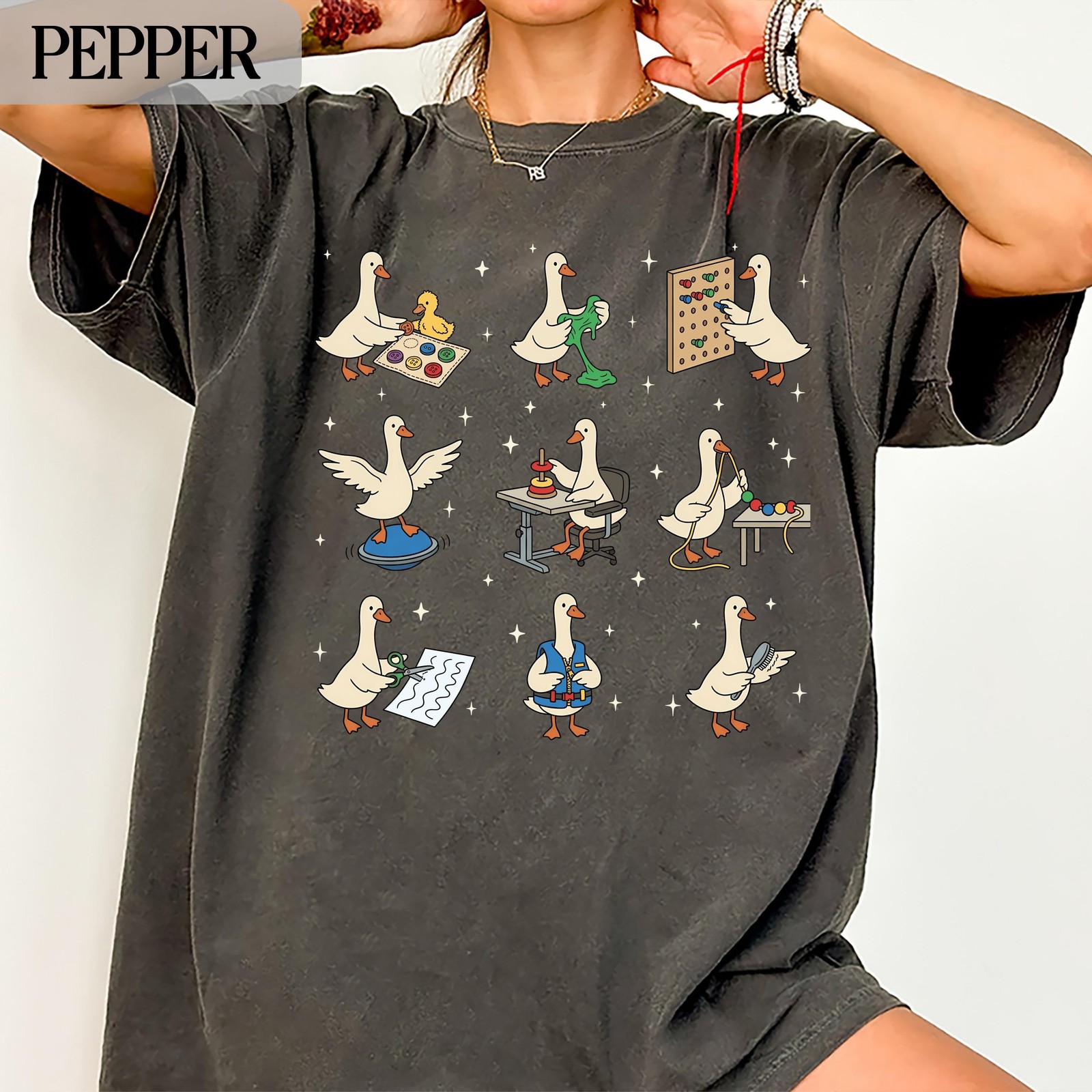 Occupational Therapy Goose Vintage Retro Shirt Sweatshirt OT PT SLP Gift Tee gallery