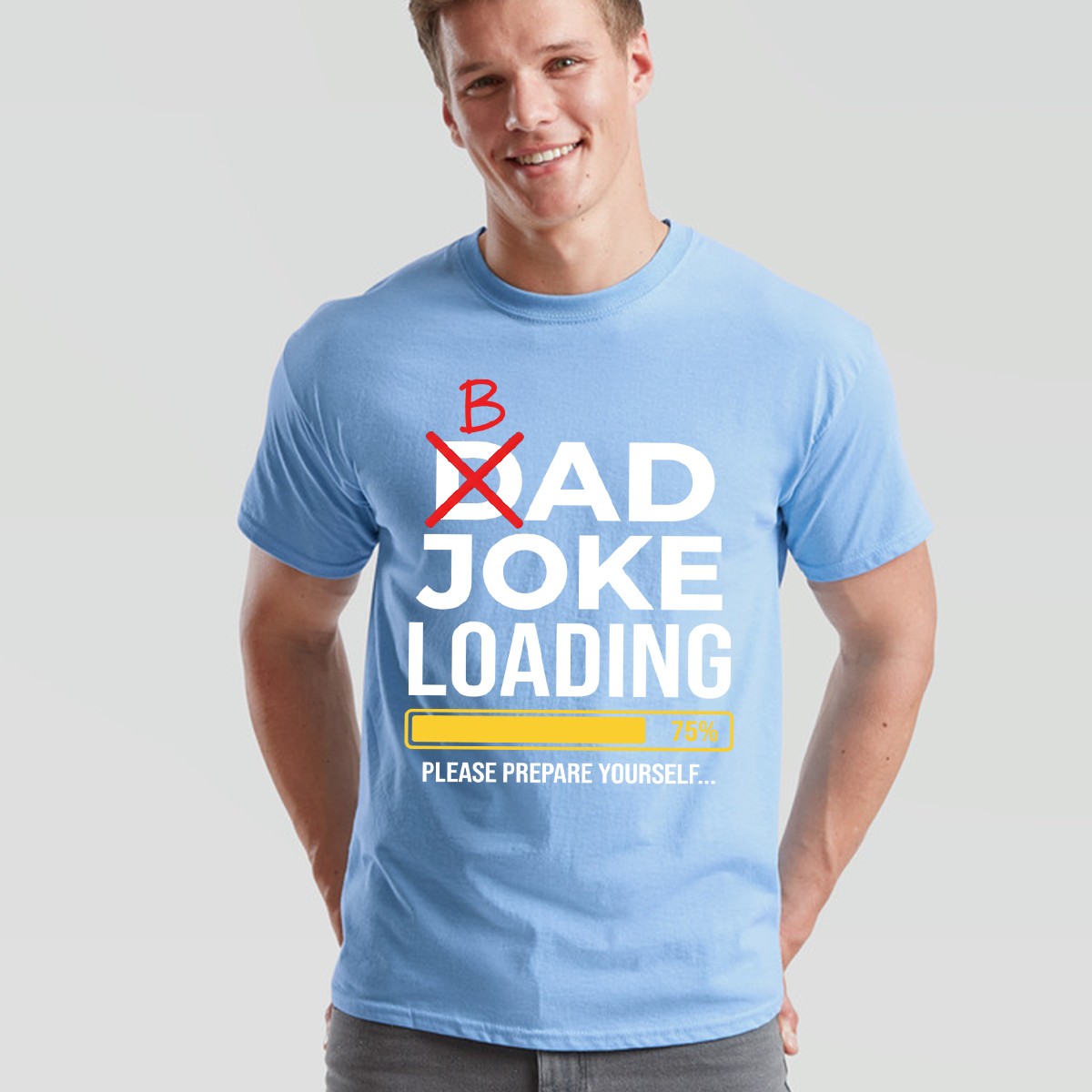 Dad Joke Loading Mens T Shirt Fathers Day Daddy Funny Bad Joke Tee Gift Top gallery