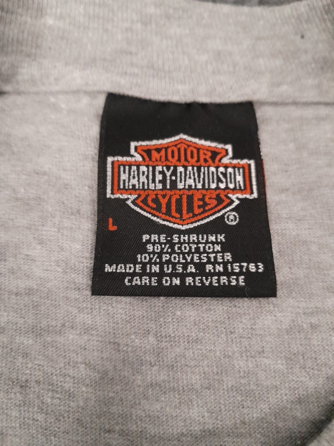 Vintage Harley Davidson T Shirt Mens L Gray Andrea's Urbana IL Motorcycles USA gallery