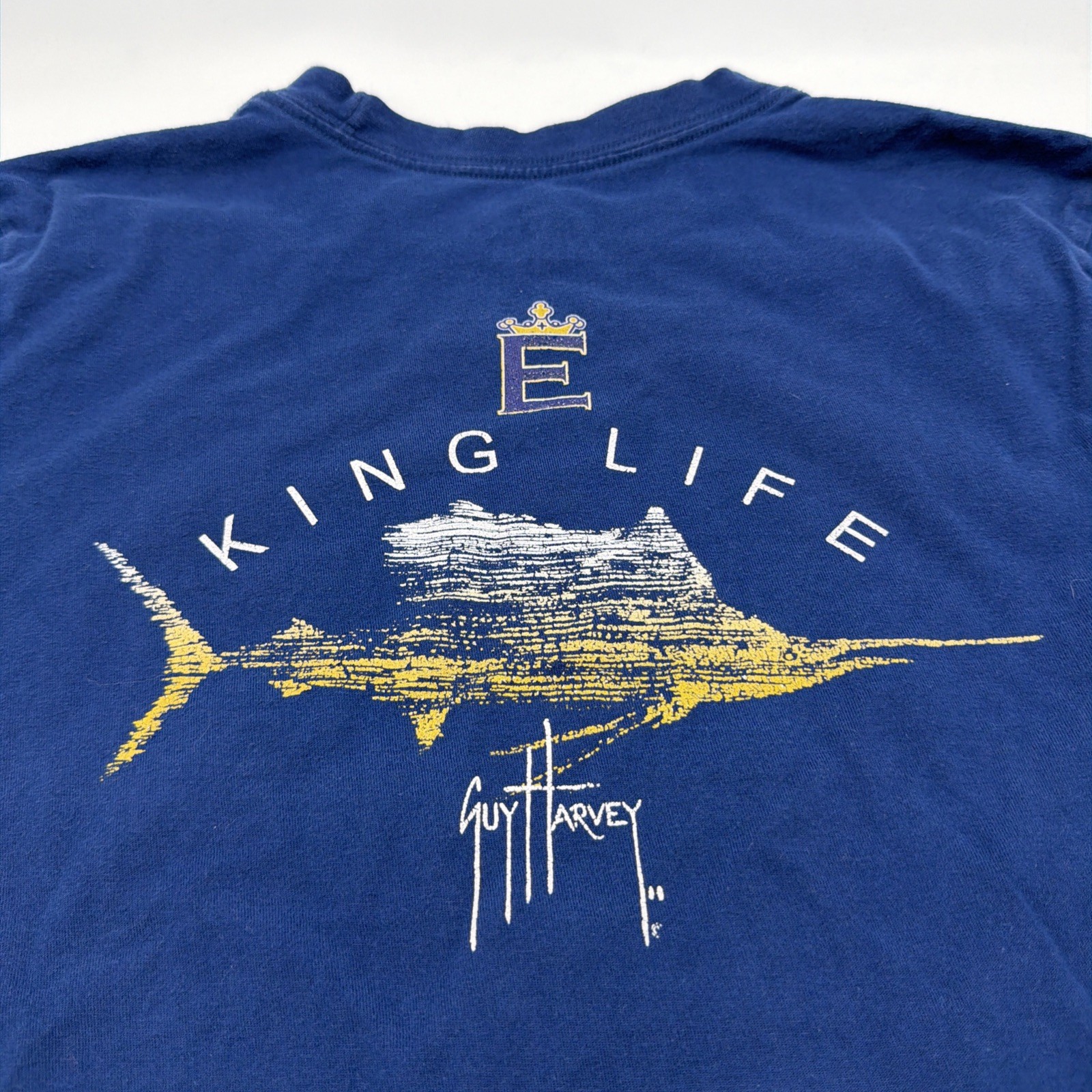 Guy Harvey T-shirt Men M Blue Graphic Print Logo .#43989 gallery