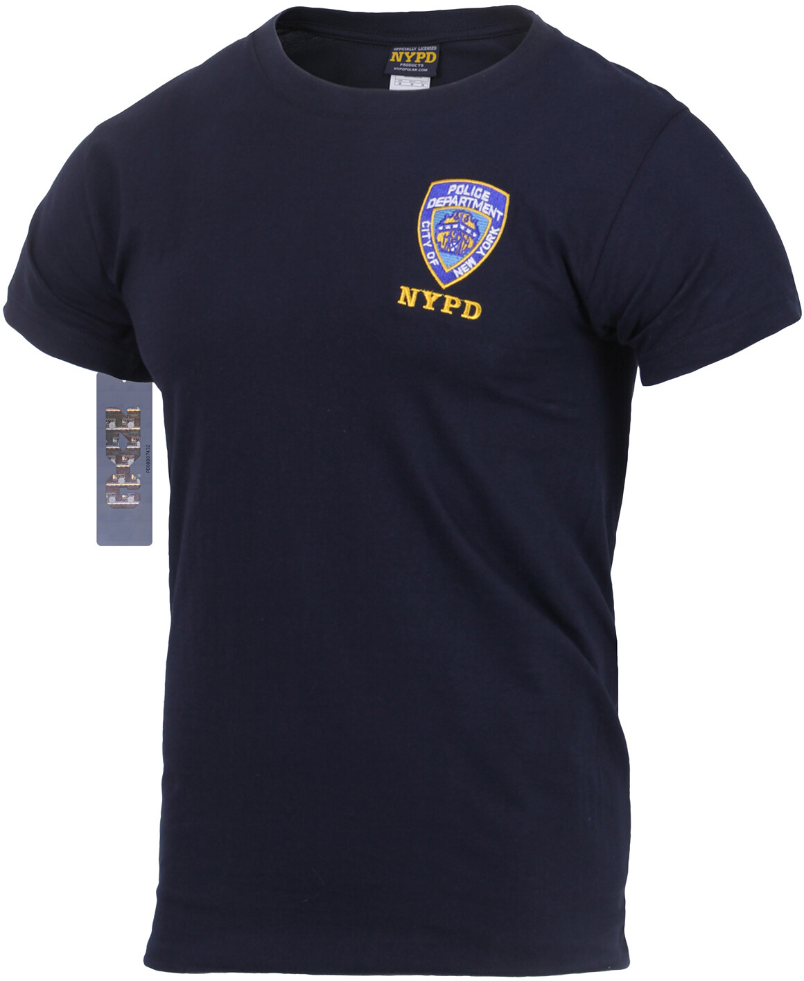 Navy Blue NYPD T-Shirt Official Embroidered Logo Patch NY Police Dept Tee NYC gallery
