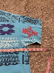 Vintage 90’s Single Stitch Native American Aztec Print Lit Shirt Size 3XL Rare