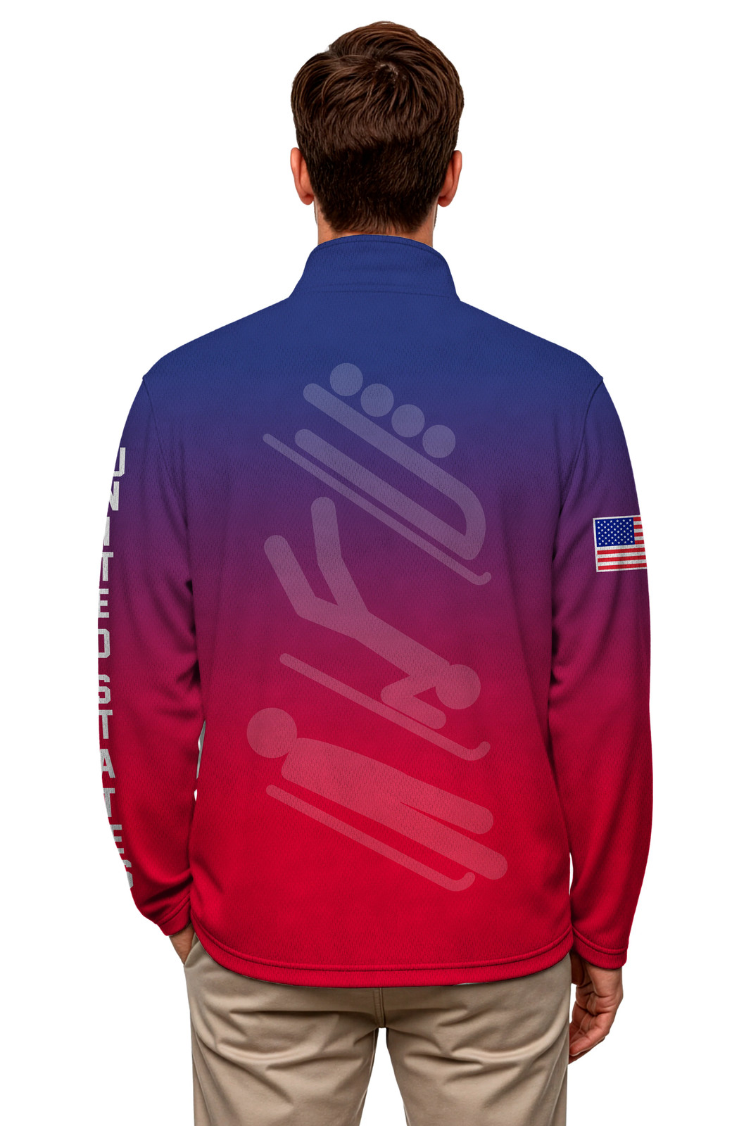 United States Bobsled Lightweight Faded 1/4 Zip Pullover gallery