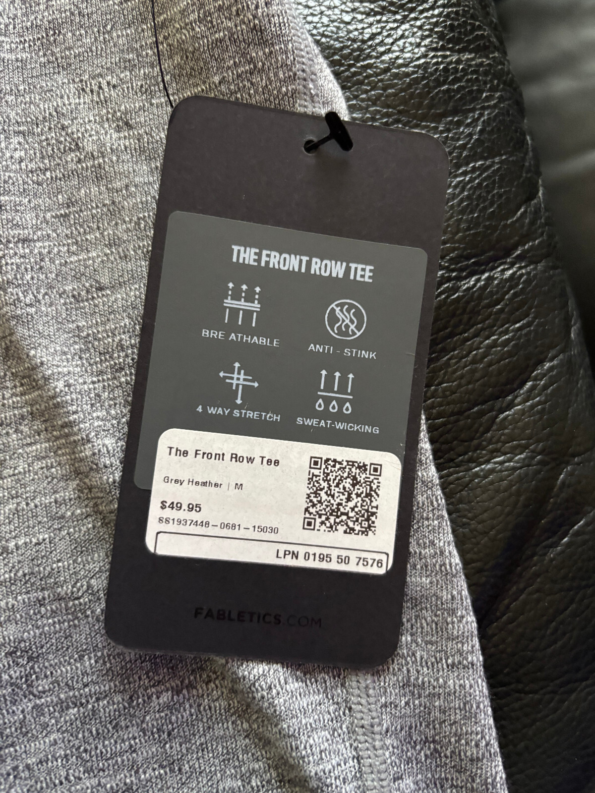 Front Row brand work out polyester t shirt new w tag $49 M studio wardrobe sale gallery