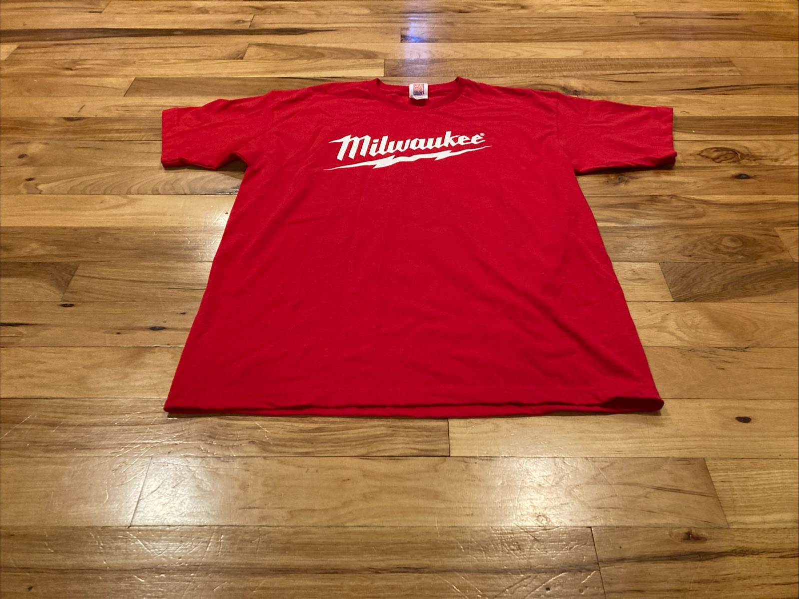 Milwaukee Tools "Smooth From The Start" Red Short Sleeve Work T-Shirt Mens Large gallery