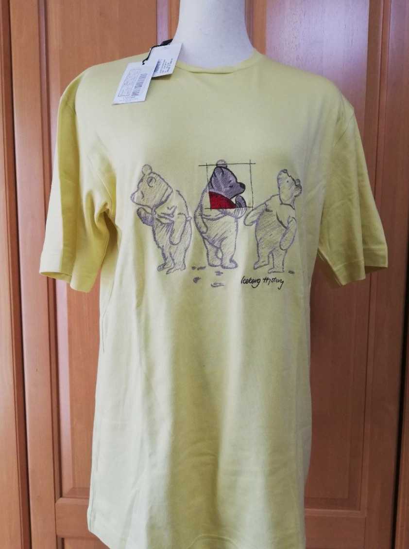 Iceberg HISTORY Winnie-the-Pooh T-Shirt Men’s Unused with Tag Vintage YF