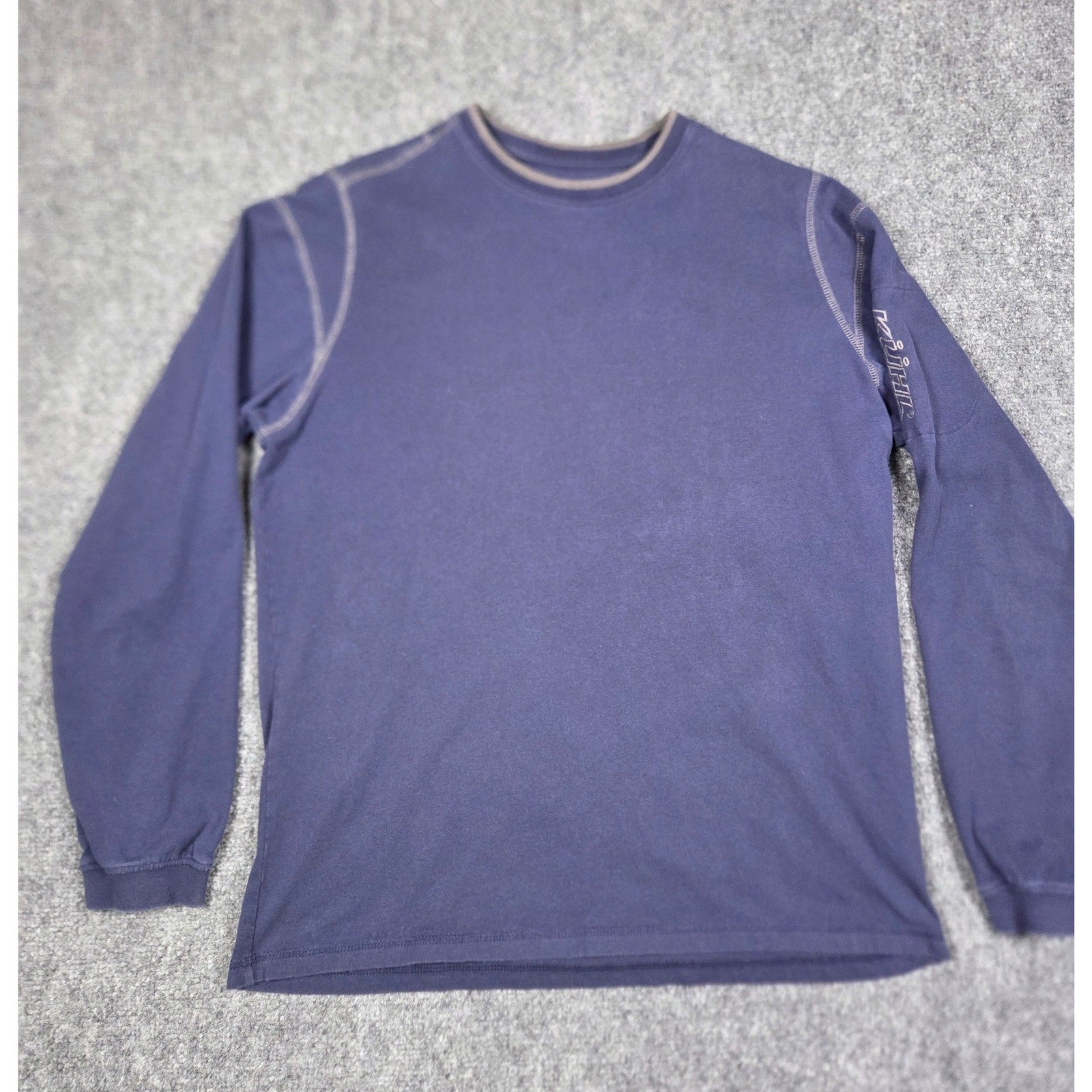 Kuhl Wildfibre Shirt Mens Medium Blue Long Sleeve Organic Cotton Zipper Pocket gallery
