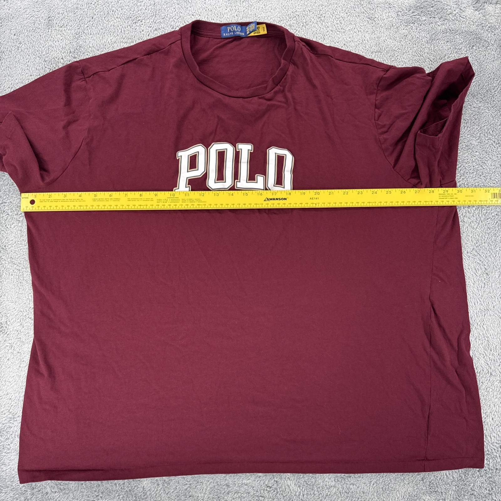 Polo Ralph Lauren Mens Logo Jersey Graphic T Shirt Size 4XLT Red gallery
