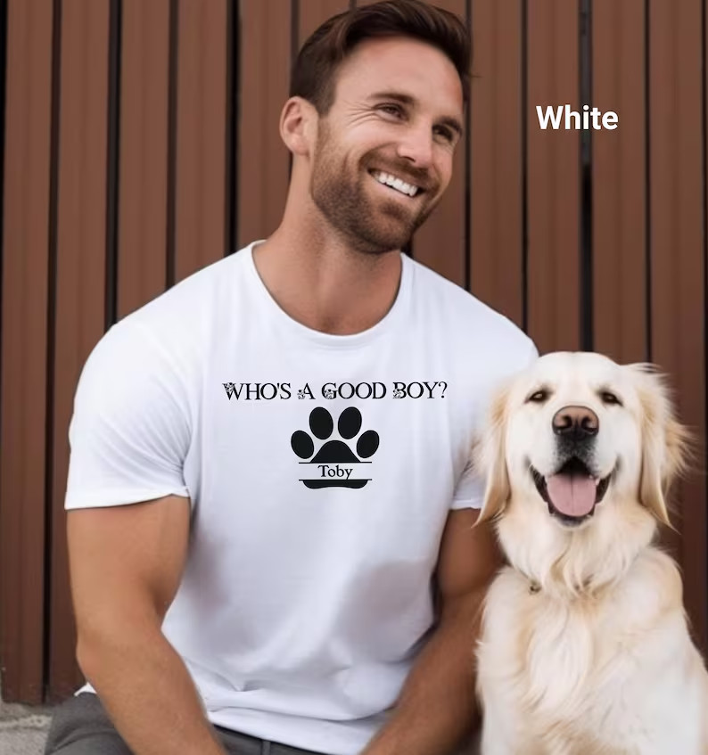 Personalized Who's A Good Boy T-Shirt, Dog Lover Gift gallery