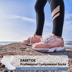 Ankle Compression Socks for Men Women 6 Pairs Cushioned Low Cut Athletic