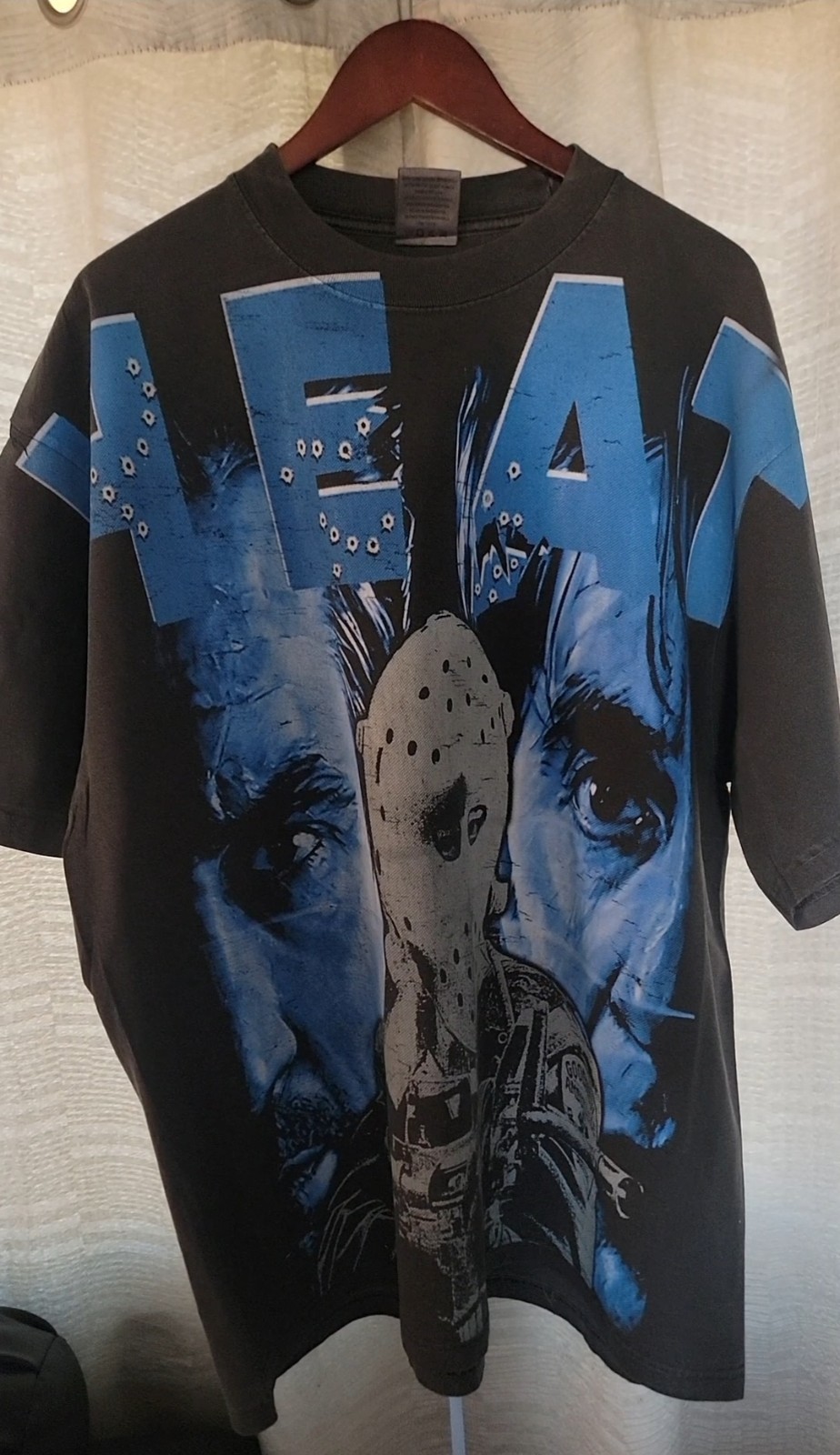 HEAT BIG PRINT ON SHAKA HEAVYWEIGHT GARMET DYED T SHIRT gallery