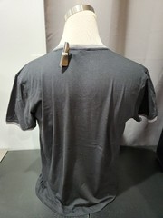 BLACK AND GREY RINGER TEE SHIRT NEW WITH TAGS SIZE XL