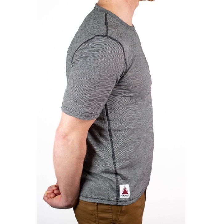 Pineburt Men's Gray Stone Summer Wool Short Sleeve Merino Wool Tee NWOT Size S gallery