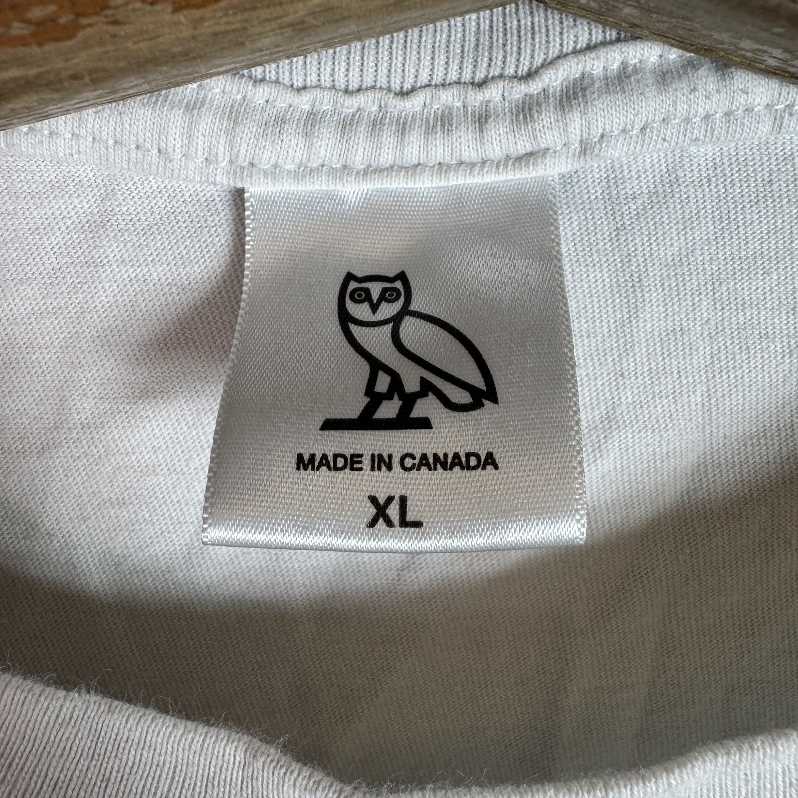 OVO Shirt Mens XL White American Flag Owl Logo Graphic Tee T-Shirt USA gallery