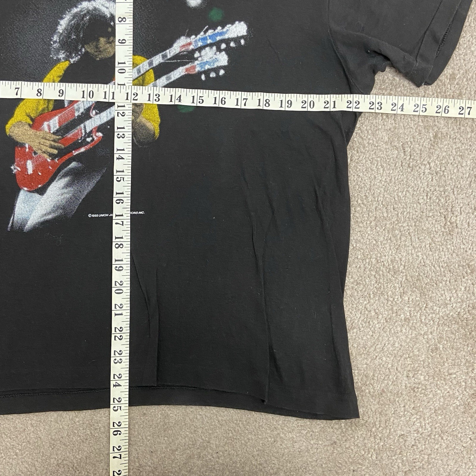 80s Jimmy Page T Shirt Medium 1985 The Firm Tour Rock Band Single Stitch Vintage gallery