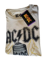 AC/DC – Back In Black – Graphic TShirt Creme XXL 2XL