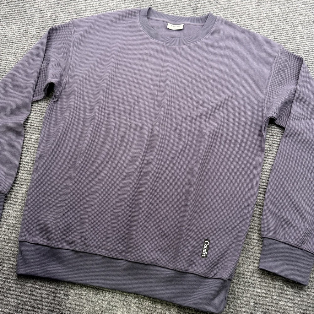 Comfrt Waffle Lounge Long Sleeve Shirt Men’s Size Medium Stone Blue New In Bag
