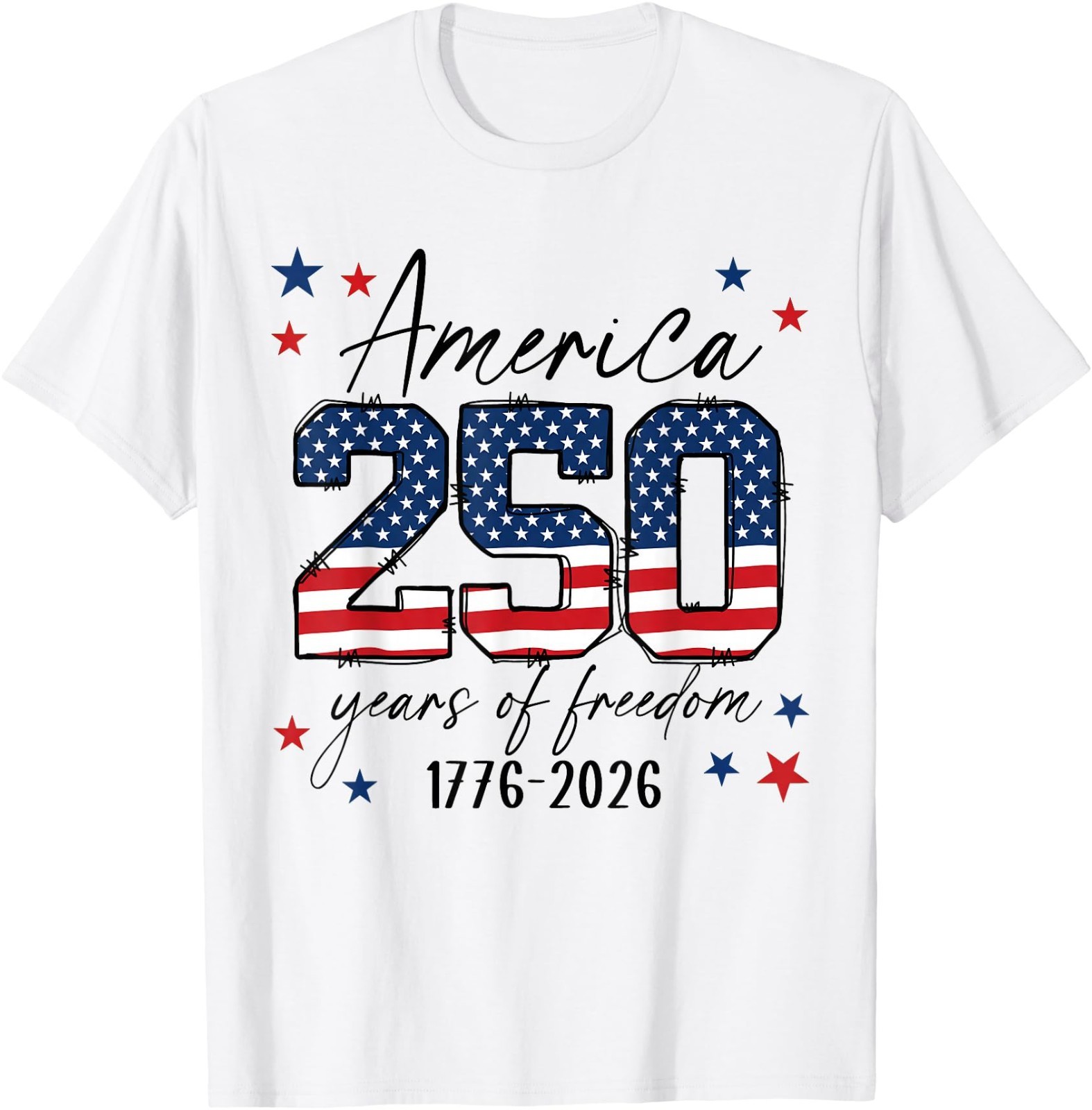 250 Years American Anniversary USA Patriotic 4th July Kid Adult Cotton T-Shirt