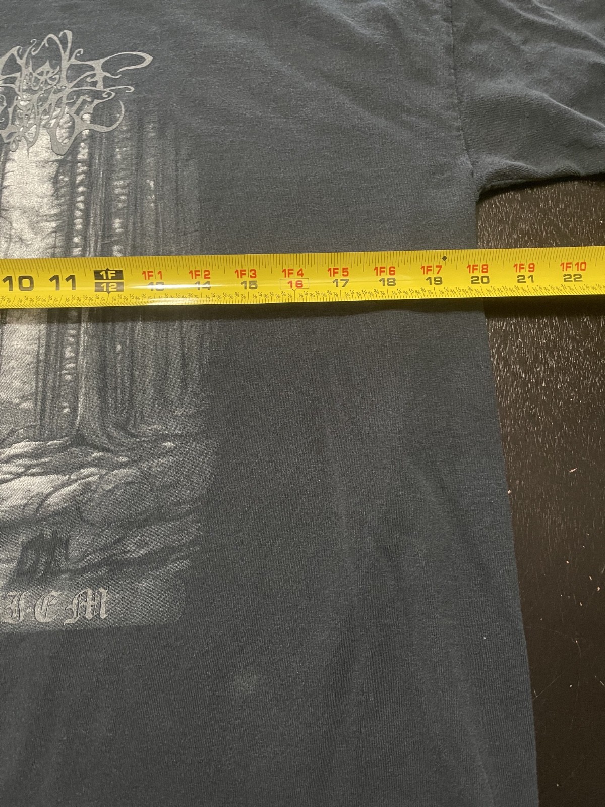 VTG I Shalt Become Requiem Black Metal T-Shirt, Faded Black, No Tag: Fits Medium gallery