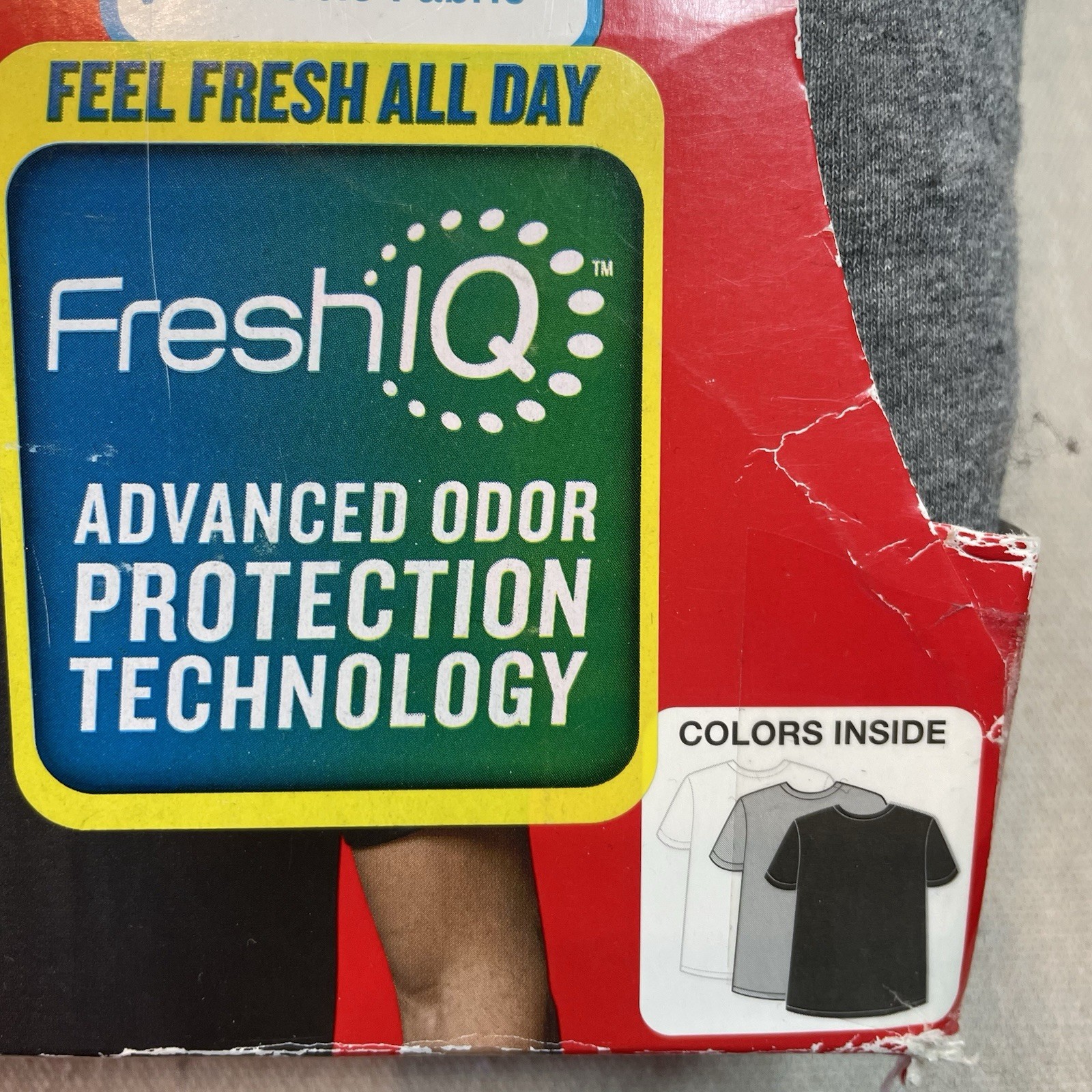 XL Hanes T-Shirts 3 Pack Comfort Blend Tagless Lay Flat Collar White Gray Black gallery