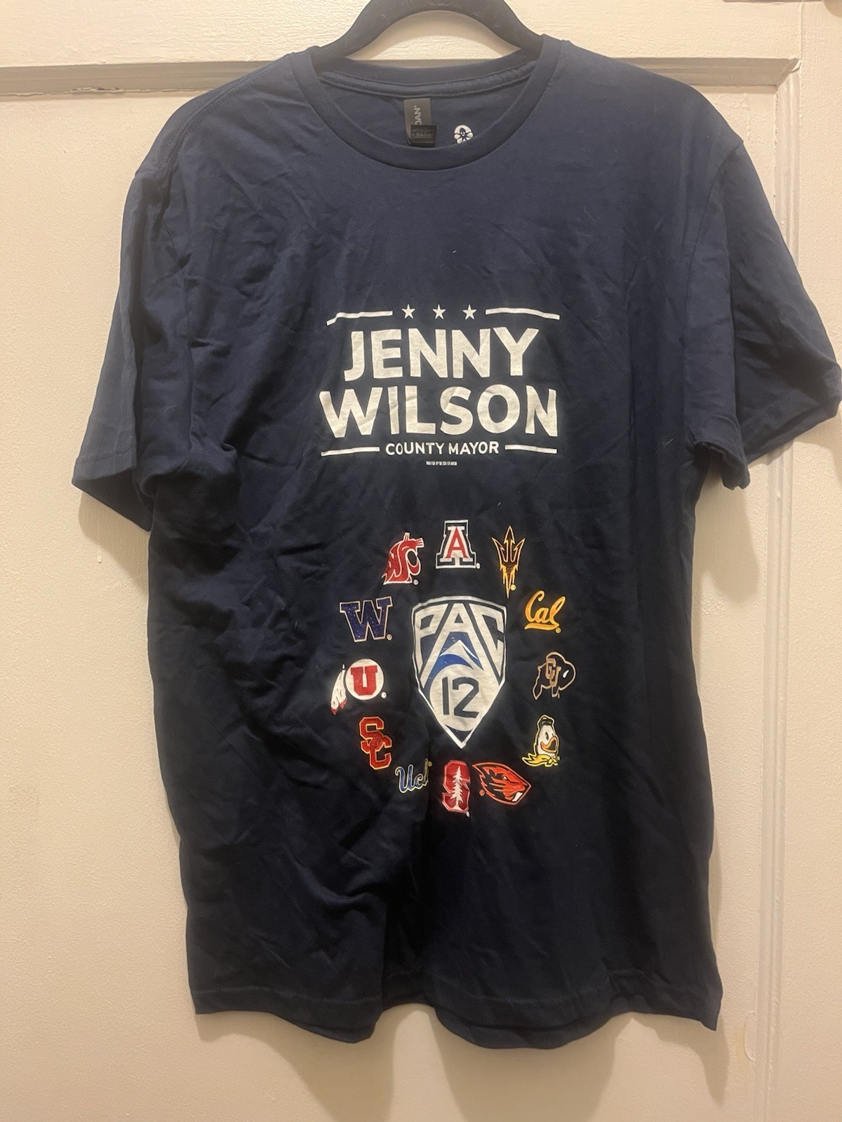 New Custom Ink Gildan Softstyle Brand PAC 12 Jenny Wilson County Mayor T-Shirt L