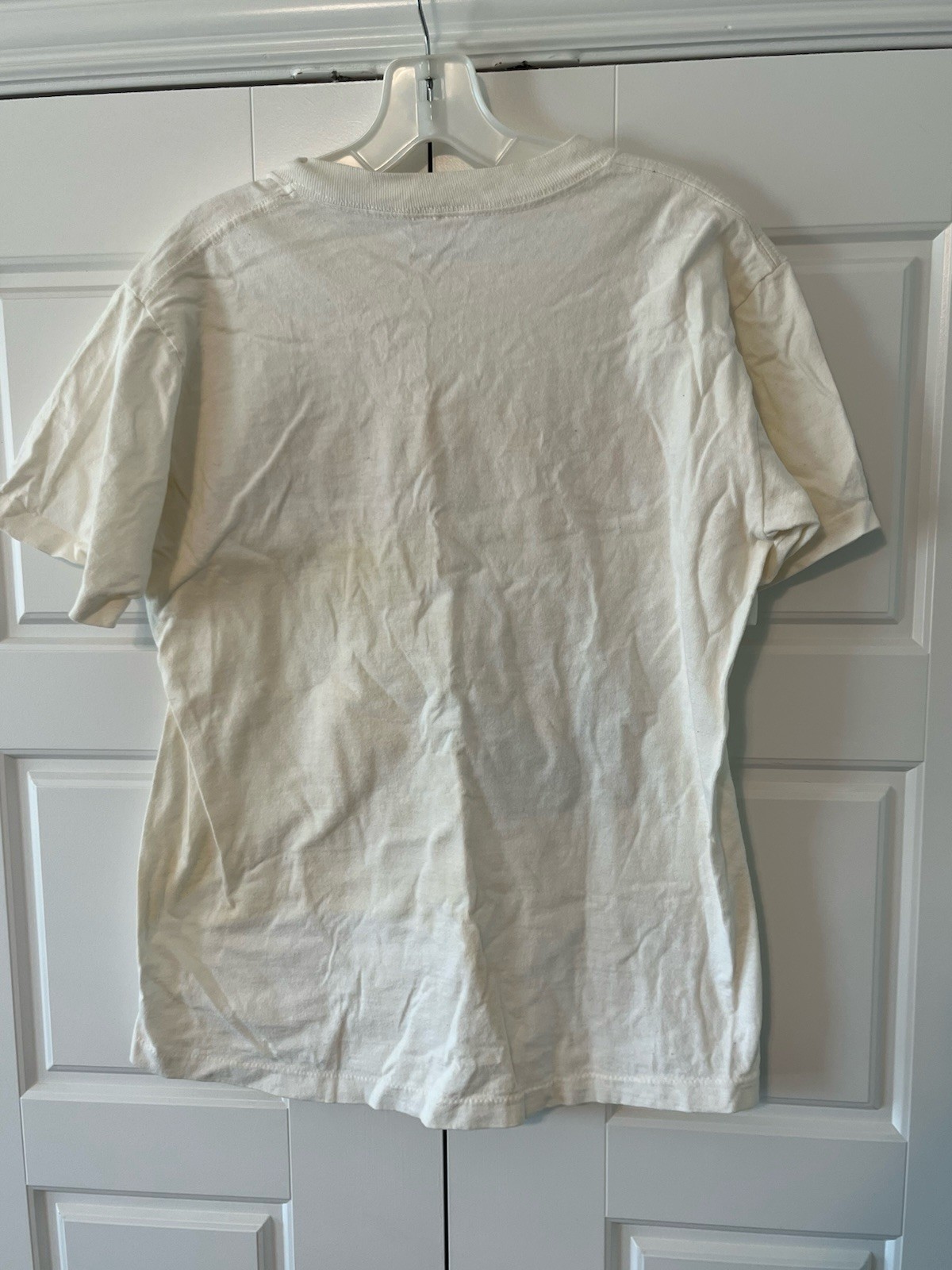Vintage TeeJays Tee Shirt White Cheers Boston Graphic Print Cotton Made USA gallery