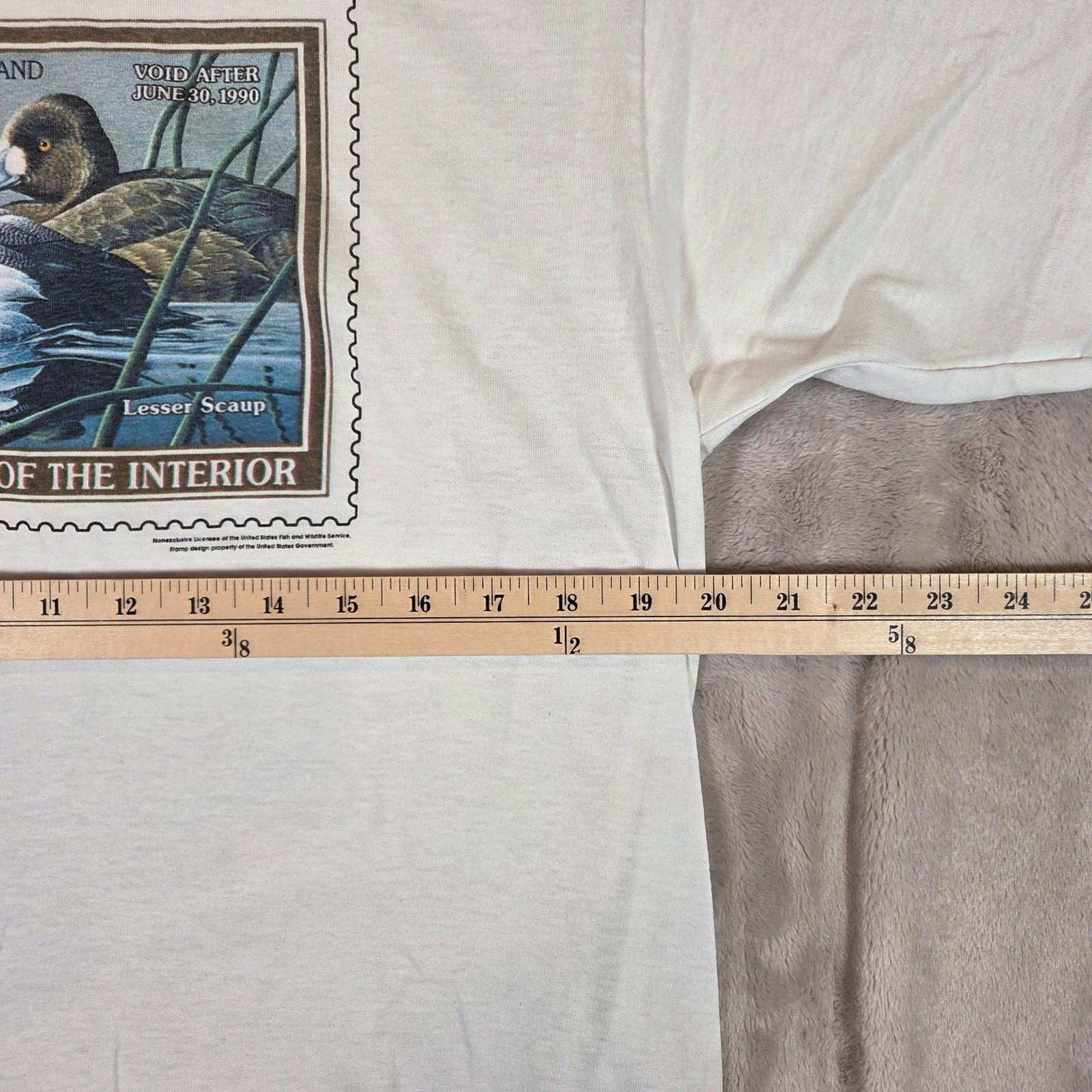 Vintage 90s Screen Stars Duck Stamp T Shirt XL USA Single Stitch Graphic Tee gallery