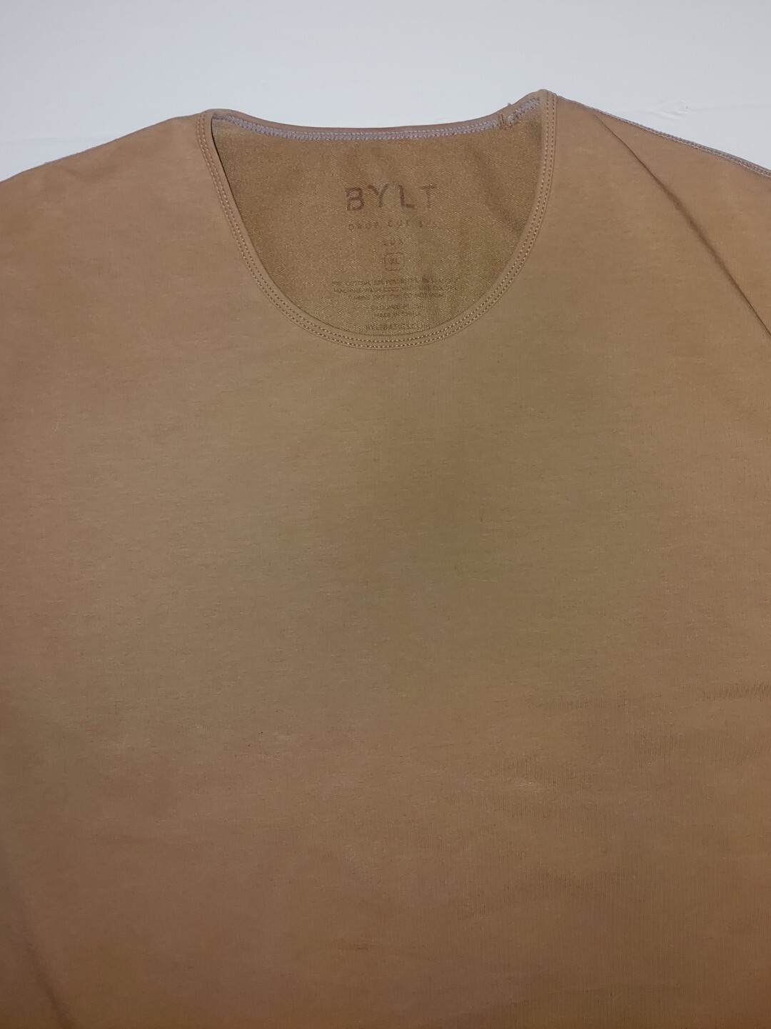 Bylt Drop Cut Short Sleeve T Shirt Mens XL Brown Blended Fabric gallery