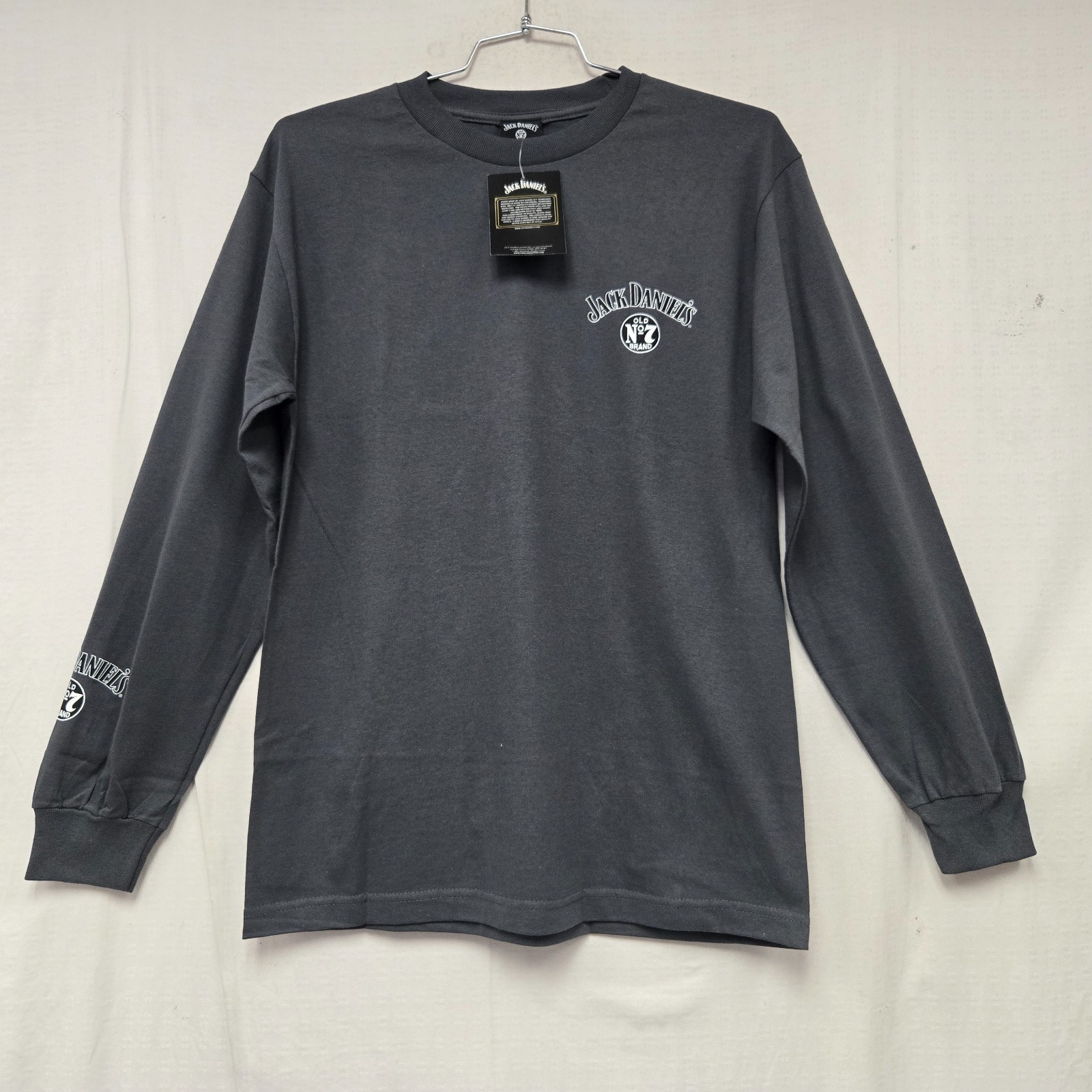 Jack Daniel's JD Old #7 Long Sleeve Tee T-Shirt Adult Charcoal 3XLarge DISPLAY gallery