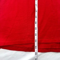 Rhude Reverse Tee Shirt Mens Extra Small Red Crew Neck Embroidered Logo Cotton