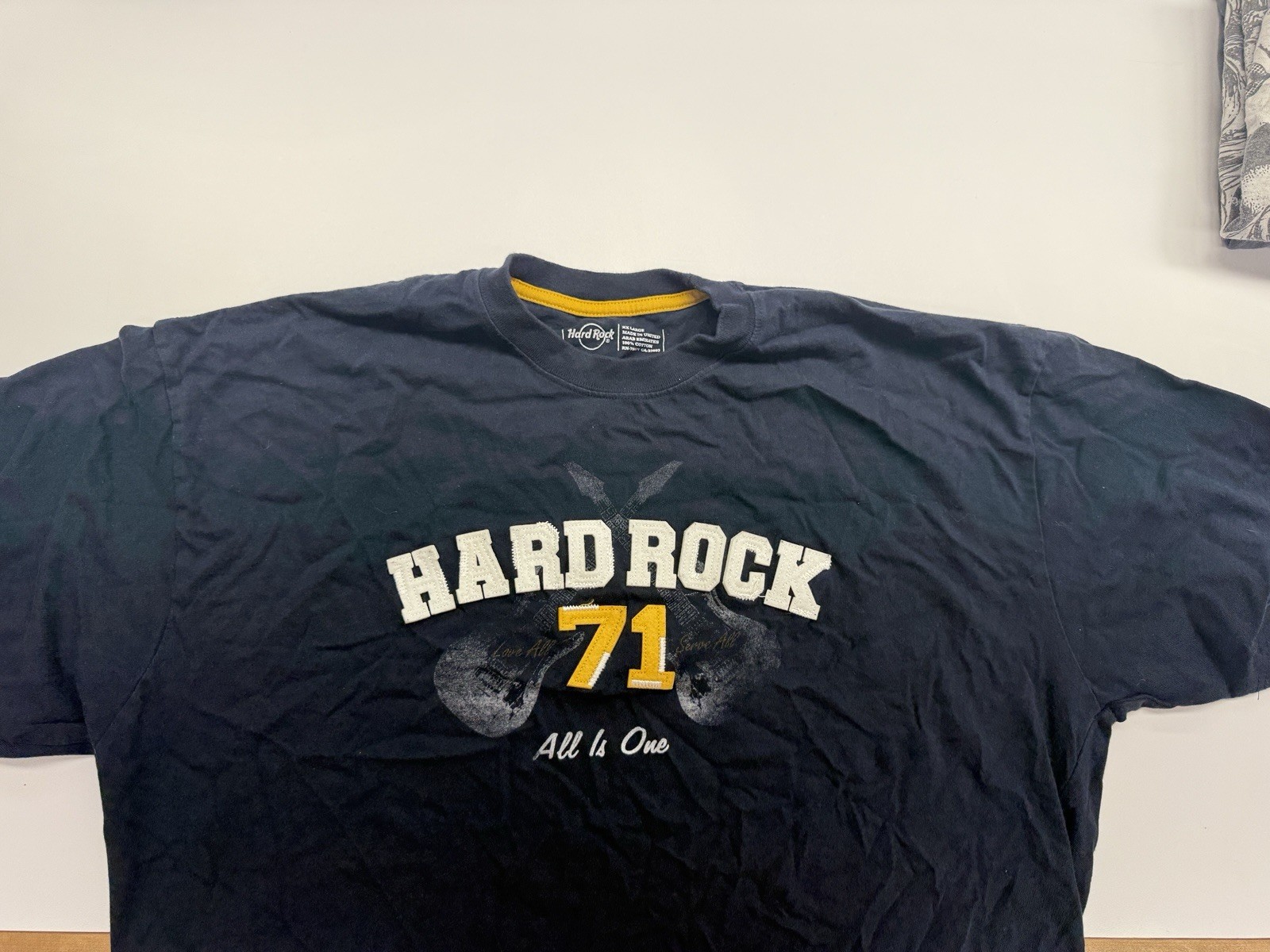 Vintage Hard Rock Men's Blue Music Graphic Logo T-Shirt L/XL gallery
