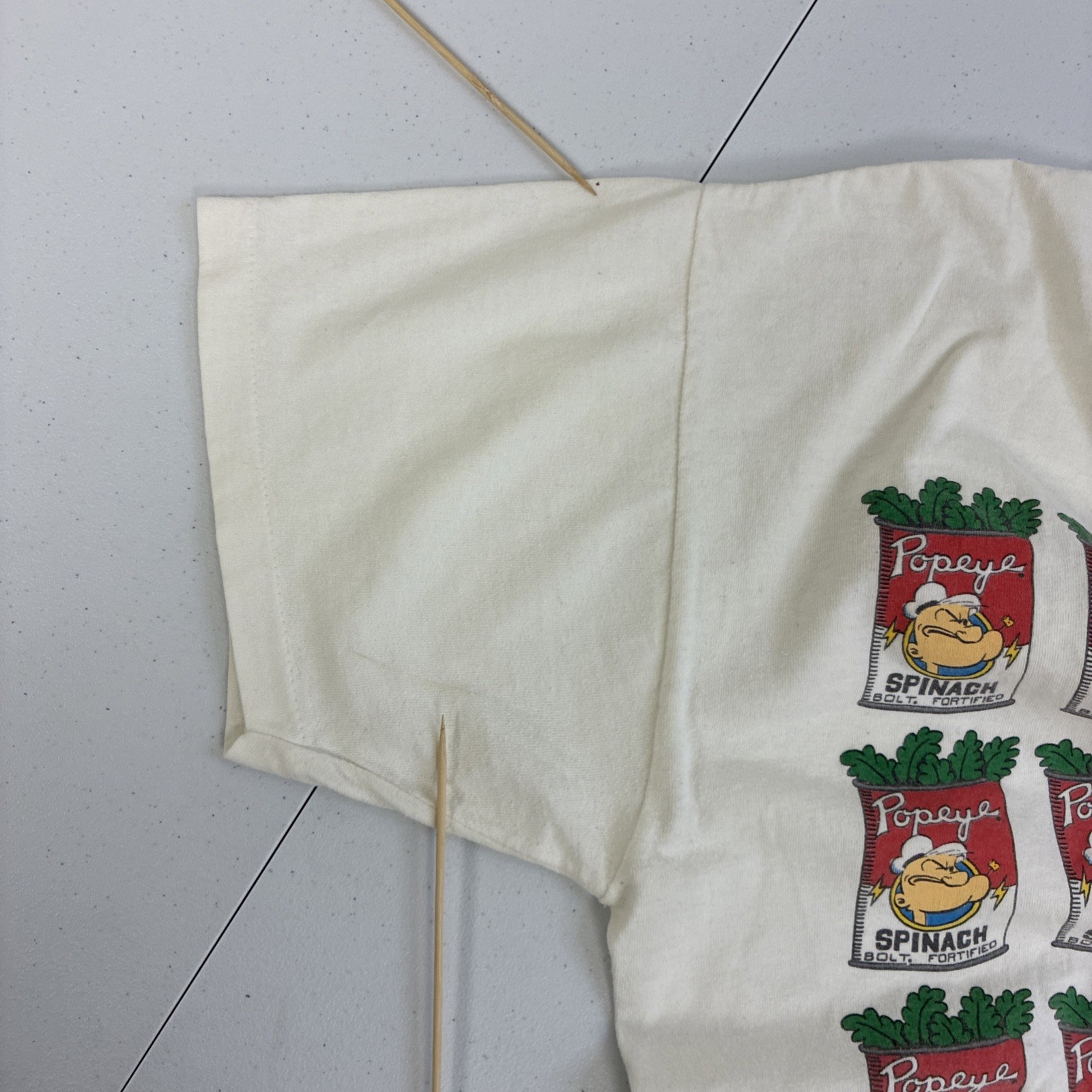 Vintage Popeye Spinach Andy Warhol T-Shirt Size Large 1993 90s gallery