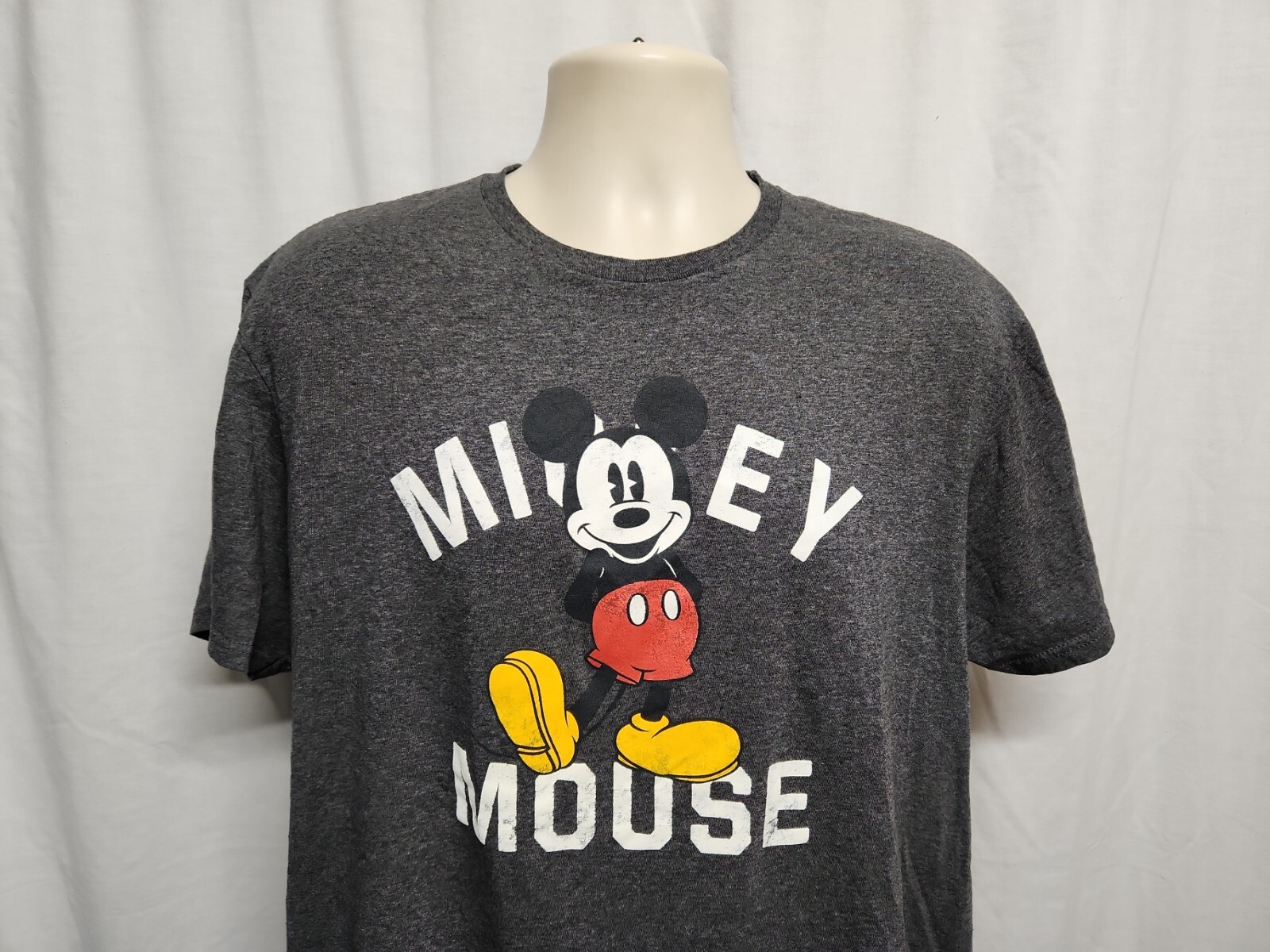 Disney Mickey Mouse Adult Gray XL TShirt gallery