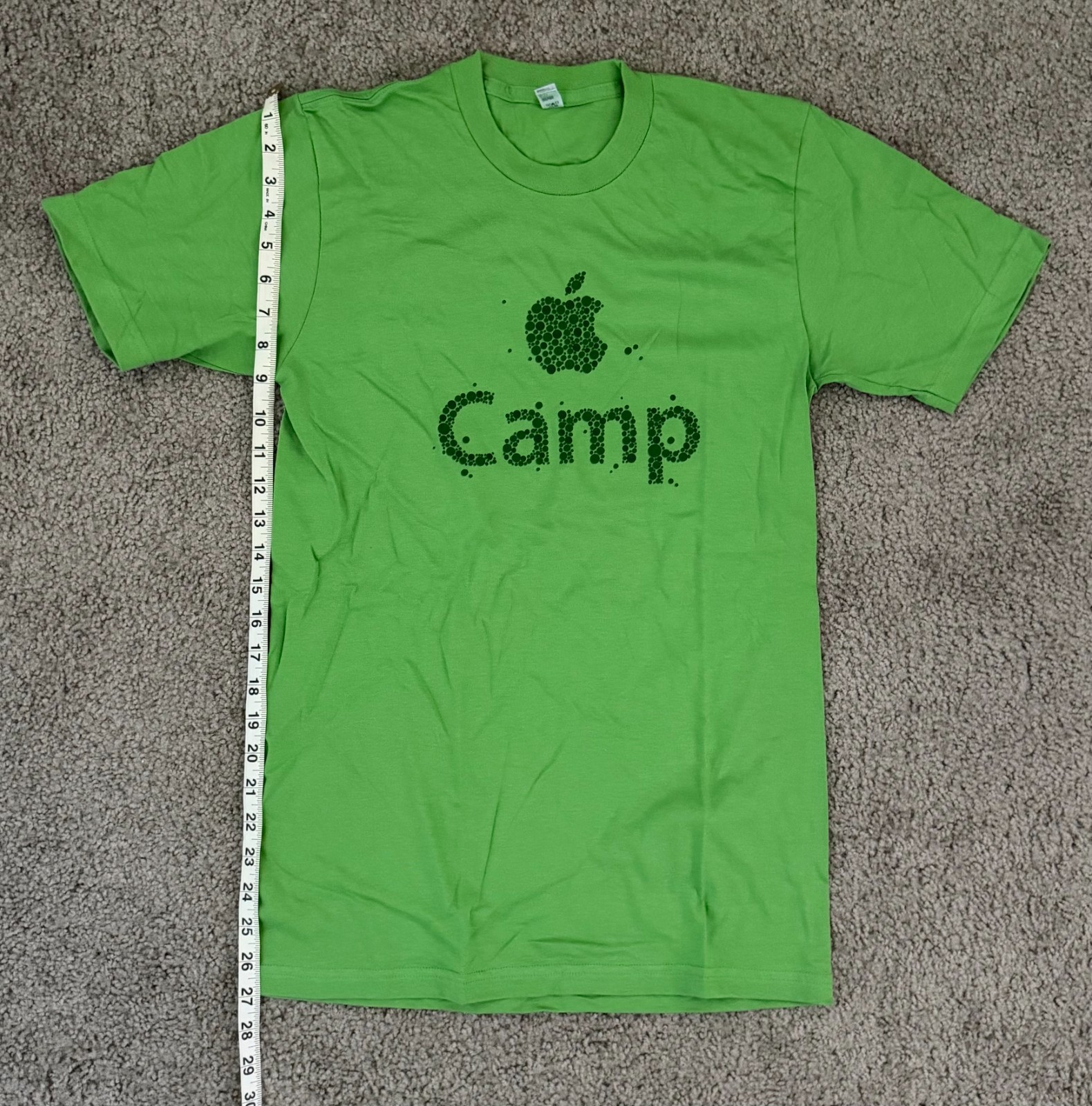 Apple Store Employee Apple Camp Green T-Shirt S 2009-2010 New Rare