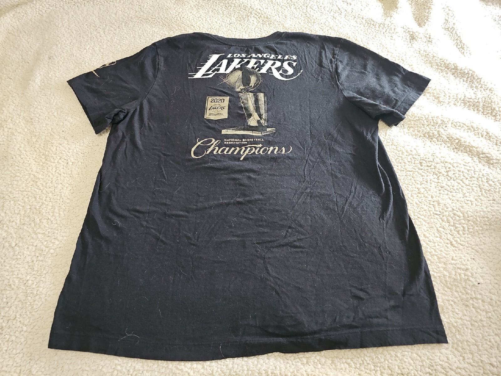 Los Angeles Lakers Nike 2020 NBA Finals Champions Celebration TShirt SZ XL gallery