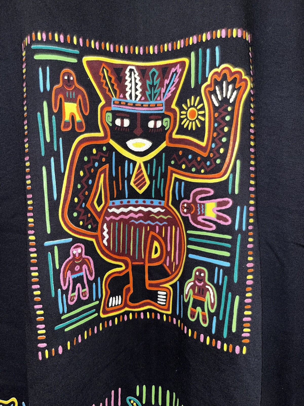 VTG EZL Marcy’n Me Tribal Culture Women’s Black Dress One Size Fits All (USA) gallery