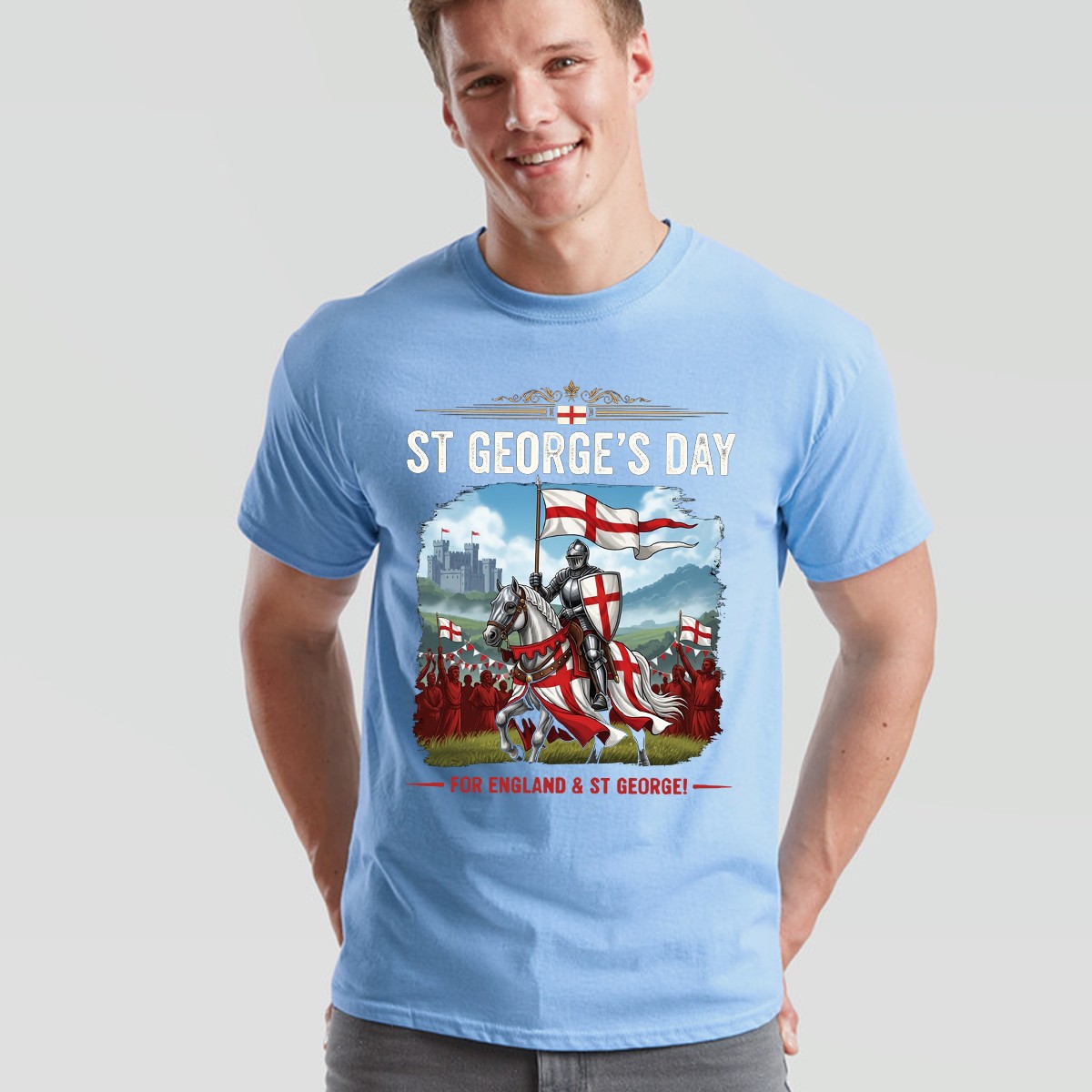 St Georges Day Outfit Idea Unisex Knight Horse Saint George Tshirt gallery