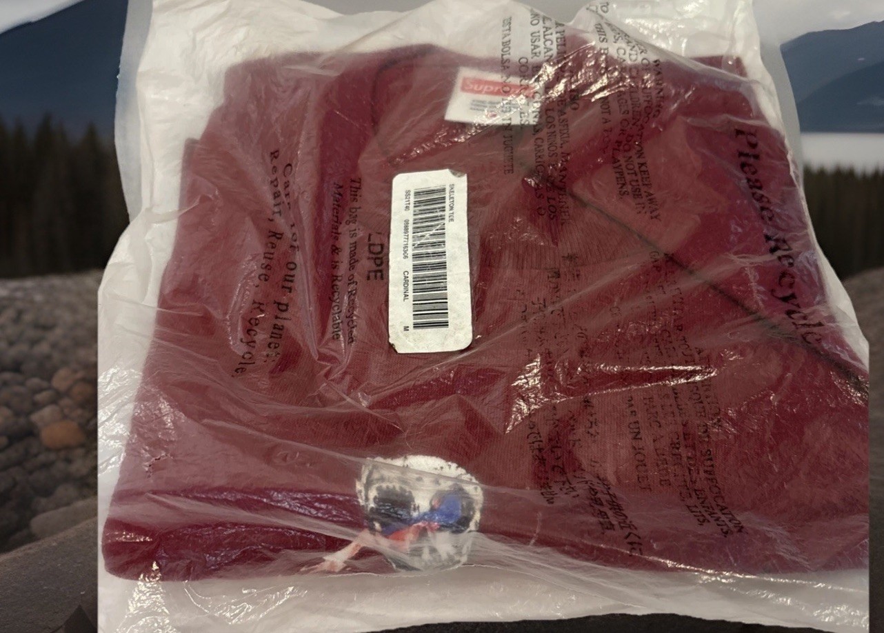 SUPREME SKELETON TEE CARDINAL SIZE MEDIUM SS21 AUTHENTIC (SHIPS WITH STICKER NEW gallery
