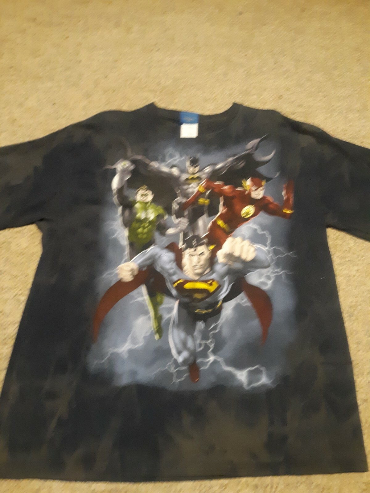 Justice League Hero Mans TShirt Black SizeXL Vary color full shirt  gallery